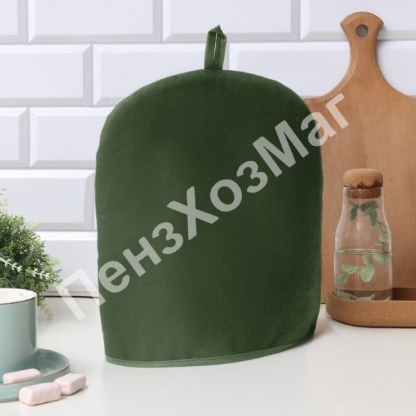 Грелка на чайник Этель Home collection red=28×28 см, 61% лён, 39% хлопок [10609989] ПензХозМаг