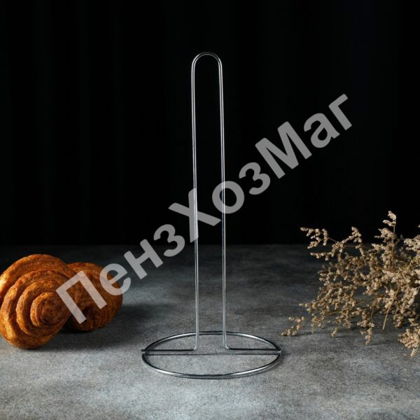 Подставка под бумажные полотенца Доляна, 14×14×29 см, цвет хром ПензХозМаг