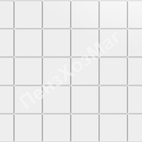Панель ПВХ мозаика «Промо белая» 48*96 см ПензХозМаг