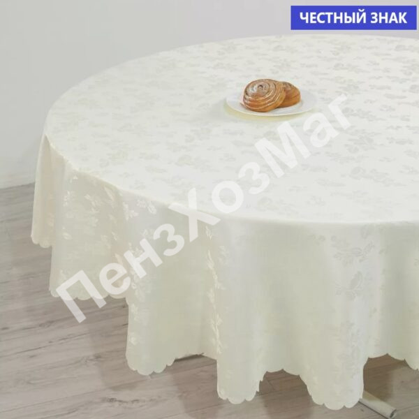 Скатерть п/э 150*228 см Овал [B6559] ПензХозМаг