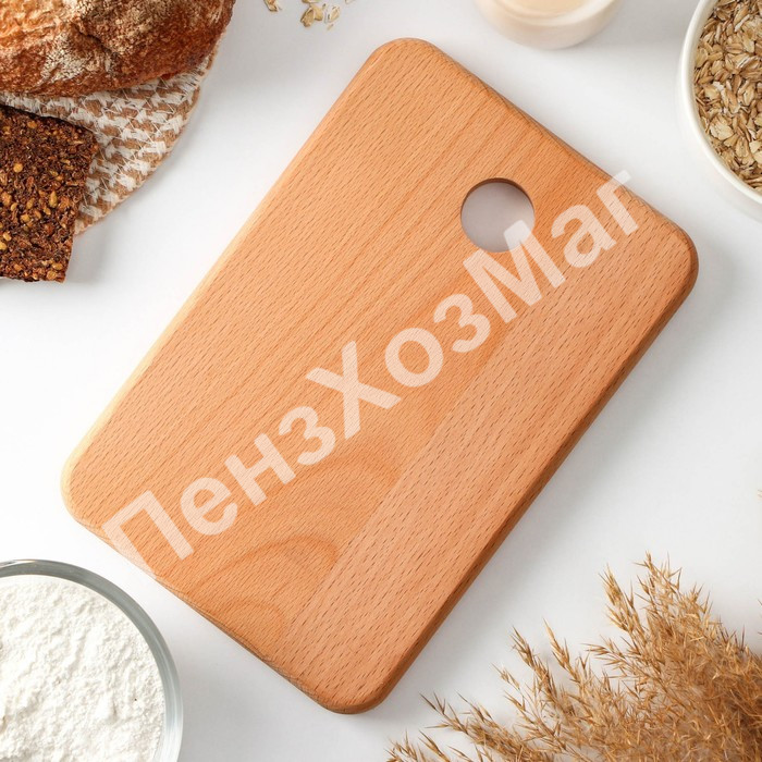 Доска разделочная Доляна, 24×16×1,8 см, бук ПензХозМаг
