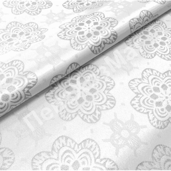 Клеенка «JACQUARD» WHITE тканевая с TPU покрытием 1,40*20м [GW-21626] ПензХозМаг