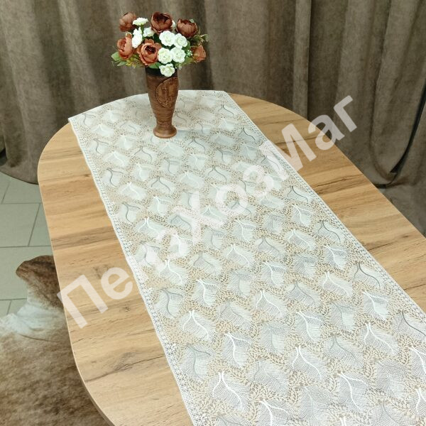 Салфетка в рулоне ажурная. 50см*20м, BEIGE [LA-0728F] ПензХозМаг