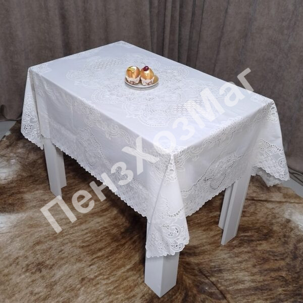 Скатерть виниловая 120*150 см. Прямоугольная BEIGE ПензХозМаг