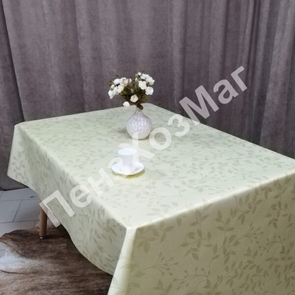 Клеенка «JACQUARD» GOLD тканевая с PVC покрытием 1,40*20м [YM-T17A] ПензХозМаг