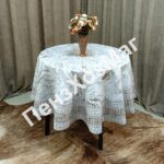 Скатерть-клеенка «VERSACE», КРУГ, d=180 см.[ZSL-0107A-PU] ПензХозМаг