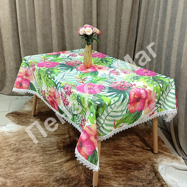 Скатерть «ЭКСКЛЮЗИВ» тканевая с TPU р 1.40*2.20 м. [E-0011-220] ПензХозМаг