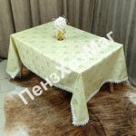 Скатерть «ЭКСКЛЮЗИВ ЖАККАРД» тканевая с TPU р 1.40*2.20 м. [E-T04A-220] ПензХозМаг