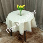 Скатерть «Exclusive» на тканевой основе р d 140 см. КРУГ [EKLK-82058] ПензХозМаг