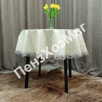 Скатерть «Exclusive» на тканевой основе р d 140 см. КРУГ [EKLK-82058] ПензХозМаг