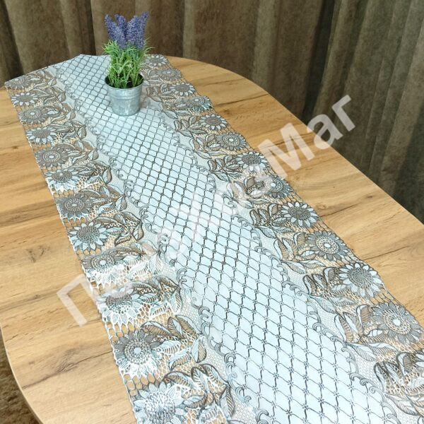 Салфетка в рулоне ажурная. FELICITA 50см*20м, SILVER [LJ-0319B] ПензХозМаг
