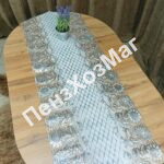 Салфетка в рулоне ажурная. FELICITA 50см*20м, SILVER [LJ-0319B] ПензХозМаг