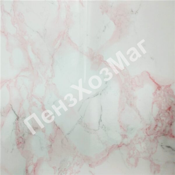 Плёнка самоклеящаяся «FARBE» 0,67 х 8 м (мрамор серо-розовый) [SS3812-2] ПензХозМаг