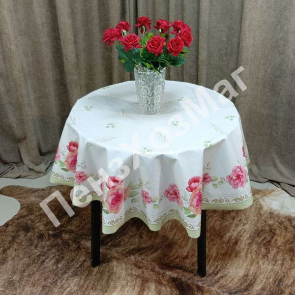 Скатерть «ФИЕСТА», КРУГ d 150 см.[O9353B] ПензХозМаг